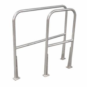 COTTERMAN AR3T C50 P6 Safety Railing With Toe Board, 3Ft, Aluminum | CR2QGE 21VE89