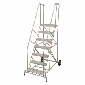 COTTERMAN AW05R1830A3C50P6 Wheelbarrow Ladder, 80 Inch Height, Serrated Step Tread, 5 Step | CE9BRV 45CJ29
