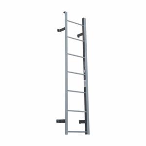 COTTERMAN F7S C1 Fixed Ladder, 6 ft 5 Inch, 6 ft Top Step Height, 7 Steps, 21 Inch Overall Width, Side Step | CR2NBV 21VF28