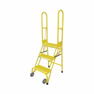 COTTERMAN SAS3A3E10C2P6 Rolling Ladder, 30 Inch Platform Height, 10 Inch Platform Dp, 16 Inch Platform Width | CR2NVM 21VF41