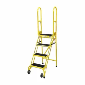 COTTERMAN SAS4A2E10C2P6 Rolling Ladder, 40 Inch Platform Height, 10 Inch Platform Dp, 16 Inch Platform Width | CR2NXG 21VF43