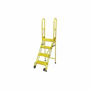 COTTERMAN SAS4A3E10C2P6 Rolling Ladder, 40 Inch Platform Height, 10 Inch Platform Depth, 16 Inch Platform Width | CR2QBN 21VF44