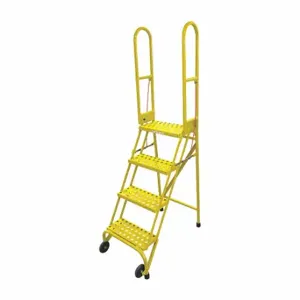 COTTERMAN SAS4A6E10C2P6 Rolling Ladder, 40 Inch Platform Height, 10 Inch Platform Dp, 16 Inch Platform Width | CR2NWW 21VF45