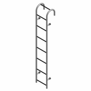 COTTERMAN ST08AL C1 Storage Tank Ladder, 8 ft Lengthadder Height, 15 Inch Overall Width, Round, 37 lb Net Wt | CR2QFX 39F196