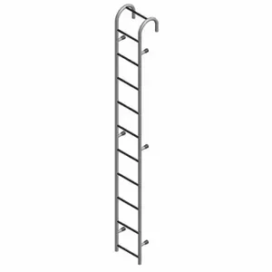 COTTERMAN ST11AL C1 Storage Tank Ladder, 11 ft Lengthadder Height, 15 Inch Overall Width, Round, 49 lb Net Wt | CR2QFR 39F199