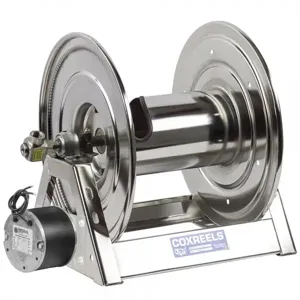 COXREELS 1125-4-200-ED-SP Motorized Hose Reel, 1/2 Inch Inner Dia., 200 feet Length, Stainless Steel | CF3LGY