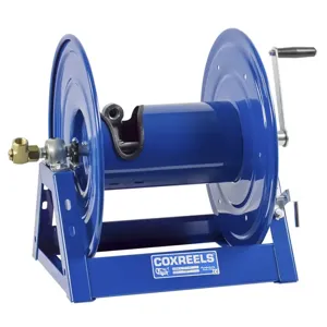 COXREELS 1125-4-450-C Hand Crank Hose Reel, Medium Pressure, 1/2 Inch Inner Dia., 450 feet Length | CF3MNZ