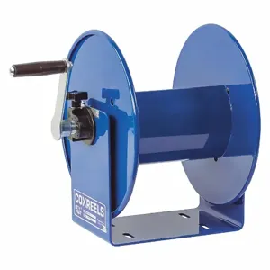 COXREELS 112Y-4 Hand Crank Hose Reel, 40 - 300 Feet Length, Blue | AA3GHN 11K515