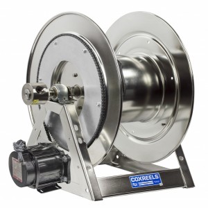 COXREELS 1175-6-100-A-SP Motorized Hose Reel, 1 Inch Inner Dia., 100 feet Length, Stainless Steel | CF3LMH