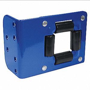 COXREELS 1728-2-AL Roller Guide, Plastic Roller, Aluminum Bracket, Blue | CJ3EWN 290XW9