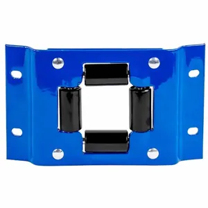 COXREELS 324-1 Roller Guide, Plastic Roller, Steel Bracket, Blue | CJ3FBZ 291AM8