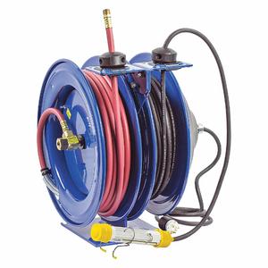 COXREELS C-L350-5016-C Combination Air/Electric Reel, 0.3 A Amps, 16 Wire Gauge AWG, 300 psi, 3/8 Inch | CF2LXY 29PX21