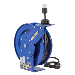 COXREELS EZ-PC24-0016-E Power Cord Reel, 100 feet Length, 115V, 13A | CF3MMH