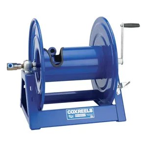 COXREELS HP1125-5-100 Hand Crank Hose Reel, High Pressure, 3/4 Inch Inner Dia., 100 Feet Length | CF3LEF