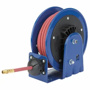 COXREELS LG-LP-320 Spring Return Hose Reel, 20 ft. Length, 3/8 Inch I.D., 3/8 Inch MNPT, Brass | CF3NZV 260N38