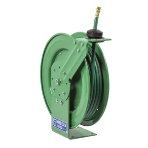 COXREELS P-NPL-350 Spring Return Hose Reel, Low Pressure, 3/8 Inch Inner Dia., 50 Feet Length | CF3PAB