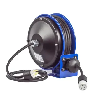 COXREELS PC10-3016-E Power Cord Reel, 30 Feet Length, 115V, 13A | CF3PBG