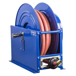 COXREELS SLP-4100 Spring Return Hose Reel, Single Delivery, 1/2 Inch Inner Dia., 100 Feet Length | CF3KRC