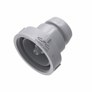 CPC 97400 Quick Disconnect, Acetal, 38 mm Pipe Size, Thread, 1 15/32 Inch Length, Gray, Udc | CR2QKN 788C36