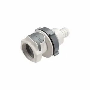 CPC HFC16835 Quick Disconnect, Polysulfone, 1/2 Inch Size, Coupler x Barbed, Flow-Through, White | CR2QRU 788C47