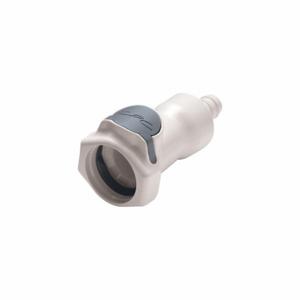 CPC HFC17635 Quick Disconnect, Polysulfone, 3/8 Inch Size, Coupler x Barbed, Flow-Through, White | CR2QRX 788C49