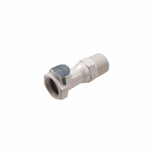 CPC HFCD101235BSPT Quick Disconnect, Polysulfone, 3/4 Inch Pipe Size, Coupler x Bspt, Shut-Off | CR2QPN 788C64