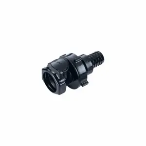 CPC HFCD161057 Quick Disconnect, Polysulfone, 5/8 Inch Size, Coupler x Barbed, Shut-Off, Black | CR2QRB 788C70