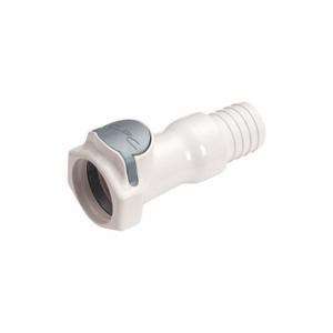 CPC HFCD171235 Quick Disconnect, Polysulfone, 3/4 Inch Size, Coupler x Barbed, Shut-Off, White | CR2QQG 788C78