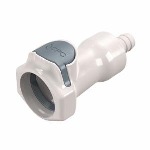 CPC HFCD17635 Quick Disconnect, Polysulfone, 3/8 Inch Size, Coupler x Barbed, Shut-Off, White | CR2QQV 788C79