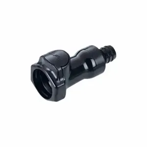 CPC HFCD17857 Quick Disconnect, Polysulfone, 1/2 Inch Size, Coupler x Barbed, Shut-Off, Black | CR2QPG 788C82