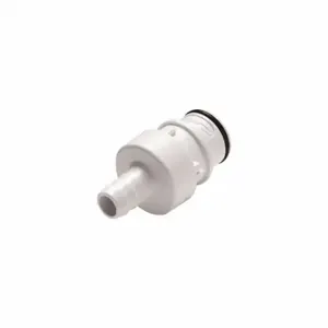 CPC HFCD22635 Quick Disconnect, Polysulfone, 3/8 Inch Size, Insert x Barbed, Shut-Off, White | CR2QRA 788C88