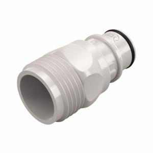 CPC HFCD241235GHT Quick Disconnect, Polysulfone, 3/4 Inch Pipe Size, Insert x Ght, Shut-Off, White | CR2QQB 788C95