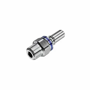 CPC LQ4D24006BLU Quick Disconnect, Chrome Ca360 Brass, 3/8 Inch Pipe Size, Insert x Npt, Shut-Off | CR2QMV 788CE1