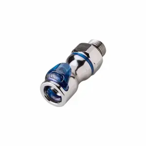 CPC LQ4D30006BLU Quick Disconnect, 3/8 Inch Pipe Size, Coupler x Morb, Shut-Off | CR2QRF 788CE5