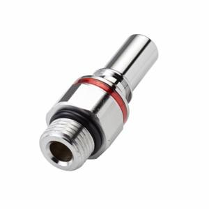 CPC LQ4D46006RED Quick Disconnect, Chrome Ca360 Brass, 3/8 Inch Pipe Size, Insert x Morb, Shut-Off, Red | CR2QMP 788CF4