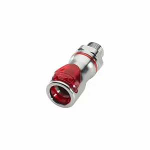 CPC LQ6D10006RED Quick Disconnect, 3/8 Inch Pipe Size, Coupler x Npt, Shut-Off | CR2QMG 788CG0