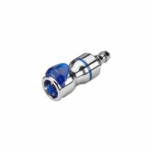 CPC LQ6D17006LBLU Quick Disconnect, Chrome Ca360 Brass, 3/8 Inch Size, Coupler x Barbed, Shut-Off | CR2QMZ 788CG4