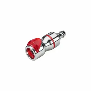 CPC LQ6D17006LRED Quick Disconnect, Chrome Ca360 Brass, 3/8 Inch Size, Coupler x Barbed, Shut-Off | CR2QNA 788CG6