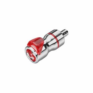 CPC LQ6D17006RED Quick Disconnect, Chrome Ca360 Brass, 3/8 Inch Size, Coupler x Barbed, Shut-Off | CR2QMY 788CG5