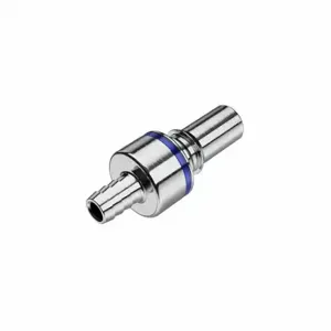 CPC LQ6D22006BLU Quick Disconnect, Chrome Ca360 Brass, 3/8 Inch Size, Insert x Barbed, Shut-Off | CR2QNK 788CH3