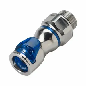 CPC LQ6D31006BLU Quick Disconnect, 3/8 Inch Pipe Size, Coupler x Bspp, Shut-Off | CR2QMA 788CJ7