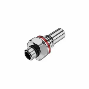 CPC LQ6D46006RED Quick Disconnect, Chrome Ca360 Brass, 3/8 Inch Pipe Size, Insert x Morb, Shut-Off, Red | CR2QMR 788CK2