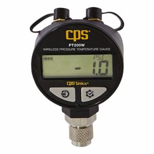 CPS PRODUCTS PT200W BLACKMAX Pressure and Temperature Gauge, Wireless, 1/4 Inch SAE Refrigerant | CR2QTD 808EG1