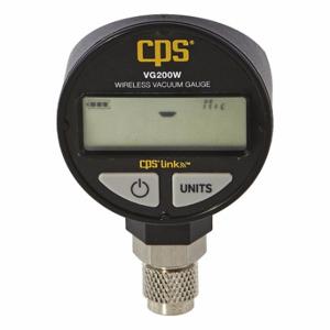 CPS PRODUCTS VG200W Vacuum Gauge, Wireless, 1/4 Inch Flare, 0 to 99000 Microns, LCD | CR2QTM 406D55