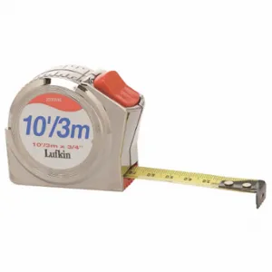 CRESCENT 2333ME LUFKIN Measuring Tape, 10 ft Blade Length, 3/4 Inch Blade Width, in/ft/ mm/cm/m, Closed | CR2RBM 3VZE5