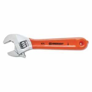 CRESCENT AC24CVS Adjustable Wrench, 4 Inch Size, Chrome Finish | CR2QVZ 41WL79