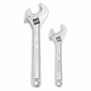 CRESCENT AC2812VS Adjustable Wrench, 2pc, 12in, Chrome Set | CR2QVM 41WL84