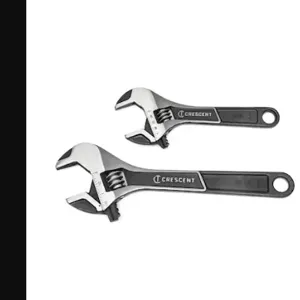 CRESCENT ATWJ2610VS Wide Jaw Adjustable Wrench Set 6 Inch Size and 10 | CR2REA 321TC5