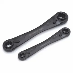 CRESCENT CX6DBM2 Ratcheting Metric Wrench Set, 2 Pc, X6 | CR2QWQ 41WT18