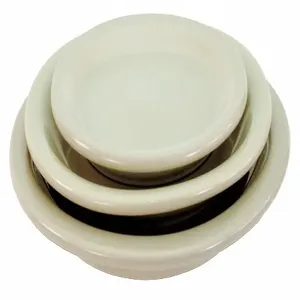 CRESTWARE CM44 Plate, 9 Inch Dia., Bone White, Pack Of 24 | CH6NRX 21D304